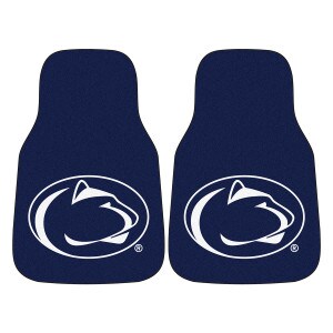 navy car mats with Penn State Athletic Logos image